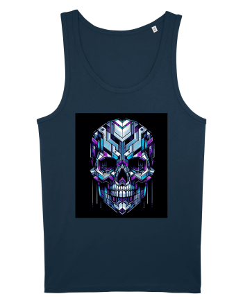 Skull/Craniu in diferite stiluri 01 Navy