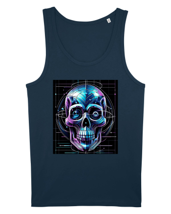 Skull/Craniu in diferite stiluri 02 Navy