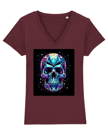 Skull/Craniu in diferite stiluri 04 Burgundy