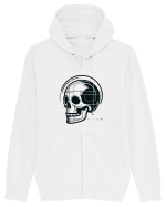 Skull/Craniu in diferite stiluri 05 Hanorac cu fermoar Unisex Connector