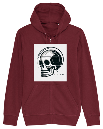 Skull/Craniu in diferite stiluri 05 Burgundy