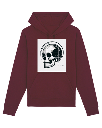 Skull/Craniu in diferite stiluri 05 Burgundy