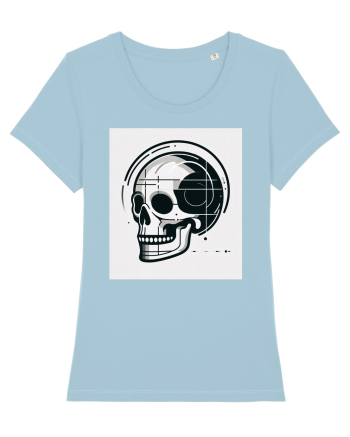 Skull/Craniu in diferite stiluri 05 Sky Blue