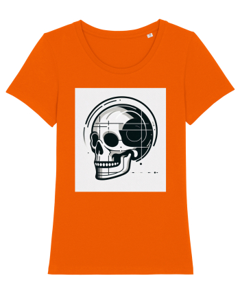 Skull/Craniu in diferite stiluri 05 Bright Orange