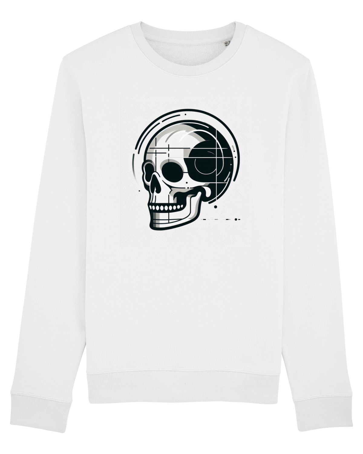 Bluză mânecă lungă Unisex Rise White