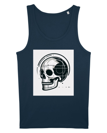 Skull/Craniu in diferite stiluri 05 Navy