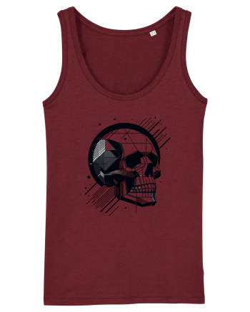Skull/Craniu in diferite stiluri 06 Burgundy