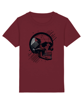 Skull/Craniu in diferite stiluri 06 Burgundy