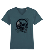 Skull/Craniu in diferite stiluri 06 Tricou mânecă scurtă guler V Bărbat Presenter