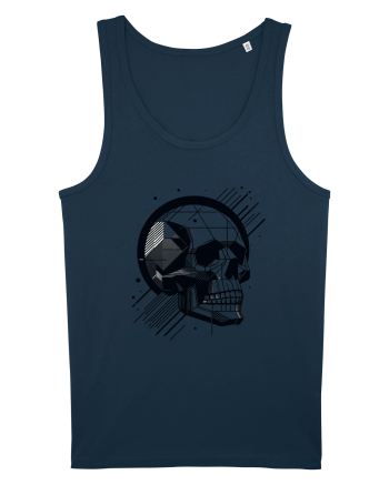 Skull/Craniu in diferite stiluri 06 Navy