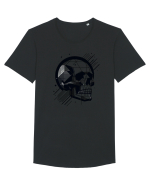 Skull/Craniu in diferite stiluri 06 Tricou mânecă scurtă guler larg Bărbat Skater