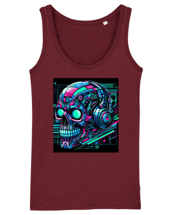 Skull/Craniu in diferite stiluri 10 Burgundy