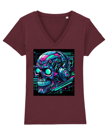 Skull/Craniu in diferite stiluri 10 Burgundy
