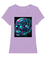 Skull/Craniu in diferite stiluri 10 Tricou mânecă scurtă guler larg fitted Damă Expresser
