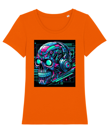 Skull/Craniu in diferite stiluri 10 Bright Orange