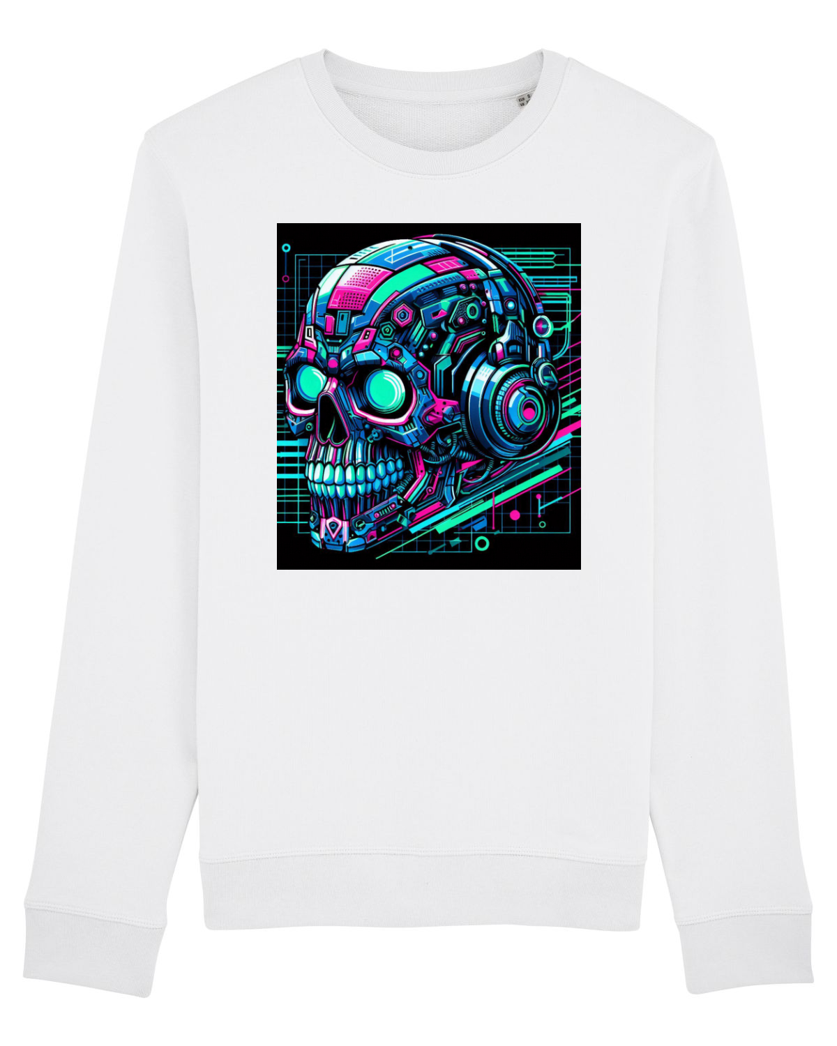 Bluză mânecă lungă Unisex Rise White