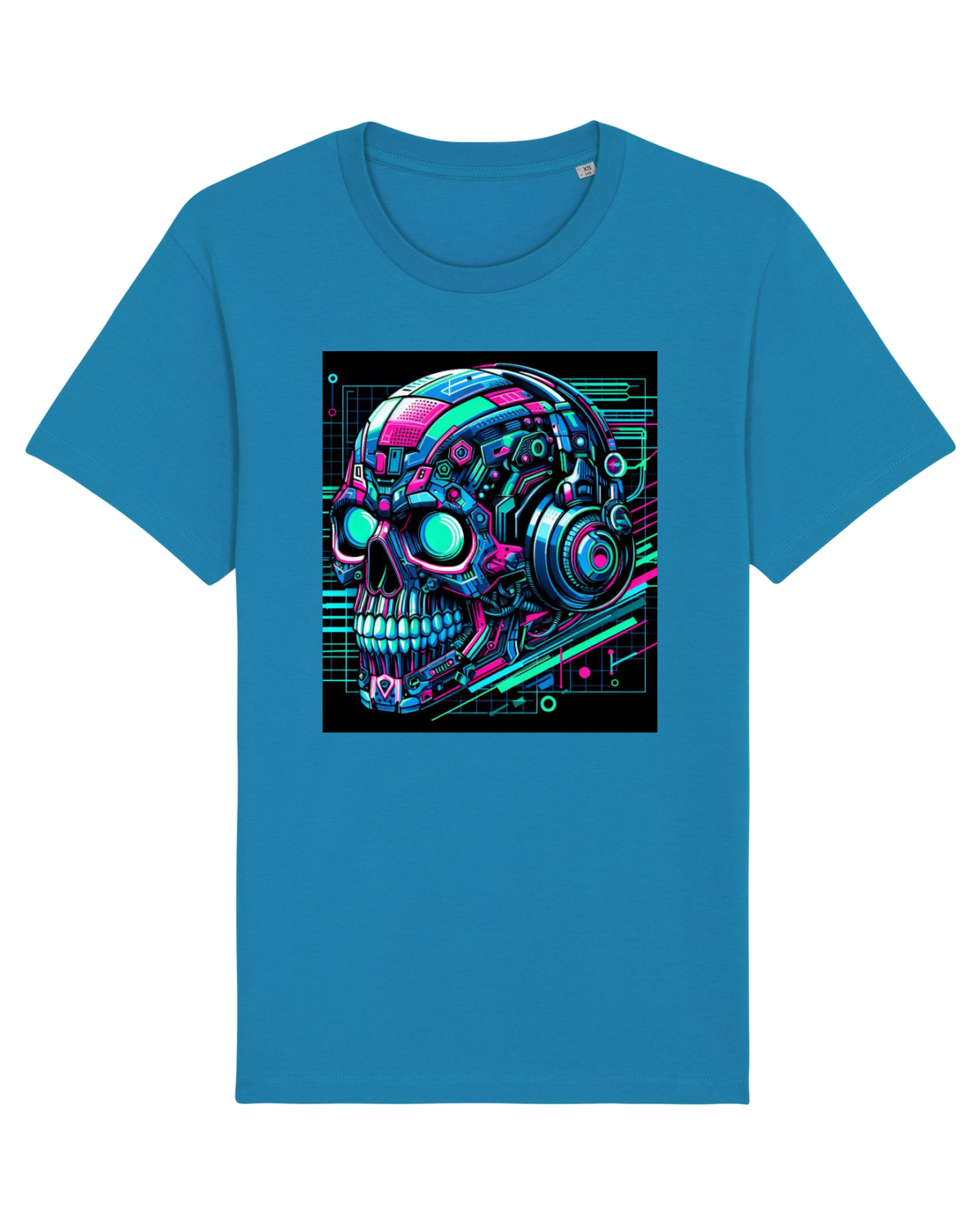 Tricou mânecă scurtă Unisex Rocker Azur