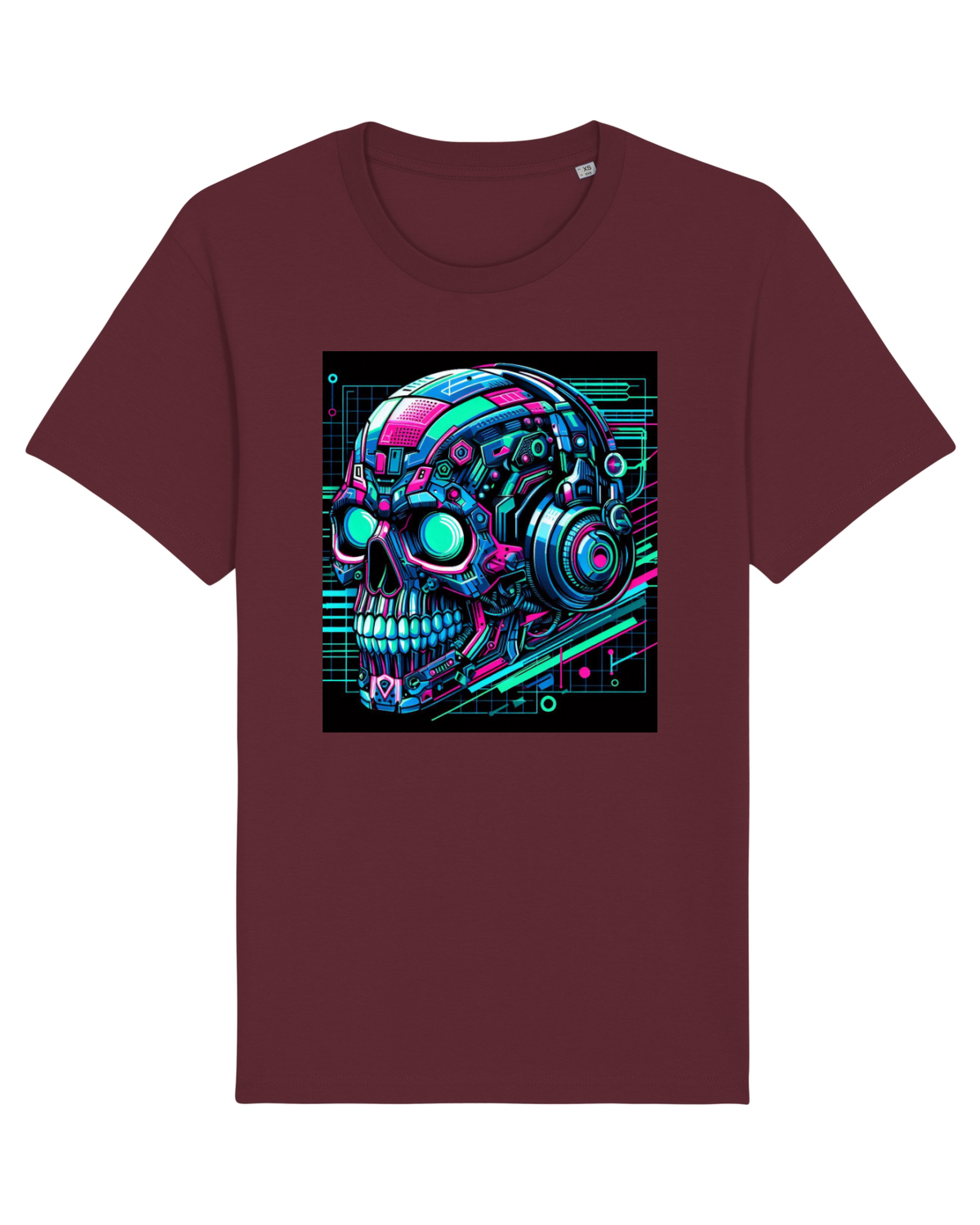 Tricou mânecă scurtă Unisex Rocker Burgundy