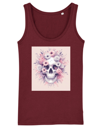 Skull/Craniu in diferite stiluri 08 Burgundy