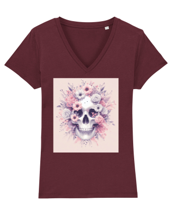 Skull/Craniu in diferite stiluri 08 Burgundy