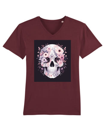Skull/Craniu in diferite stiluri 11 Burgundy
