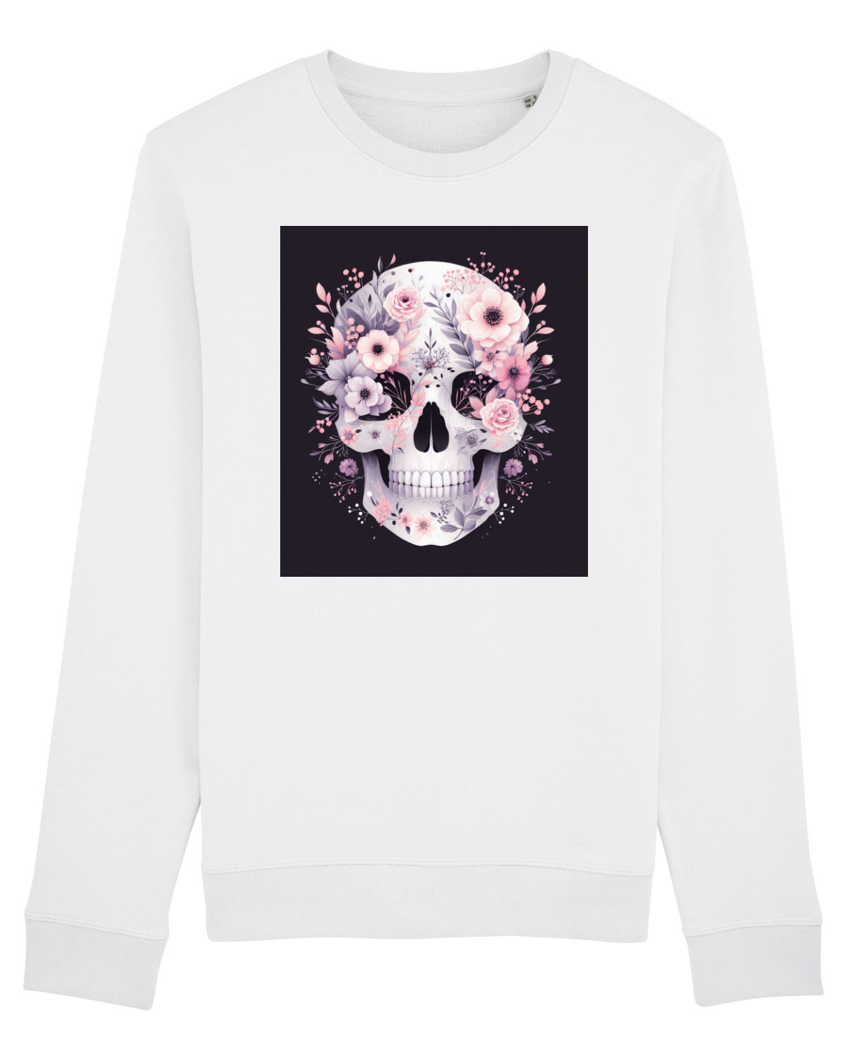 Bluză mânecă lungă Unisex Rise White