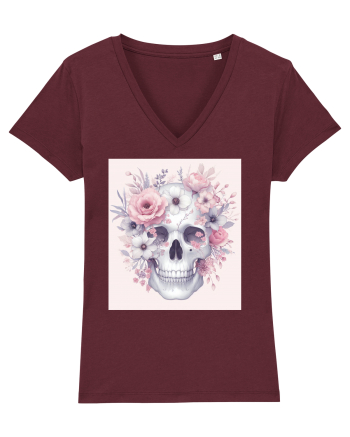 Skull/Craniu in diferite stiluri 12 Burgundy