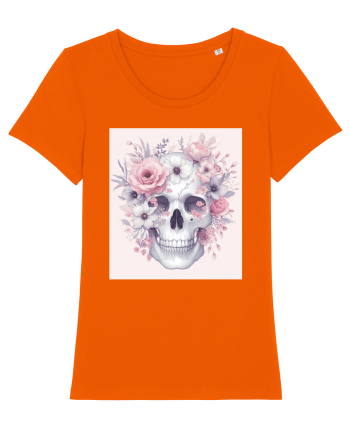Skull/Craniu in diferite stiluri 12 Bright Orange
