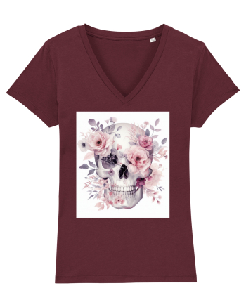 Skull/Craniu in diferite stiluri 13 Burgundy