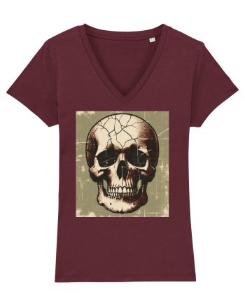 Skull/Craniu in diferite stiluri 14 Burgundy