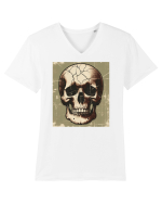 Skull/Craniu in diferite stiluri 14 Tricou mânecă scurtă guler V Bărbat Presenter