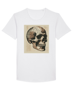 Skull/Craniu in diferite stiluri 15 Tricou mânecă scurtă guler larg Bărbat Skater