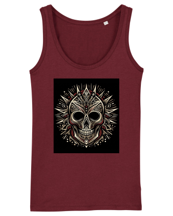Skull/Craniu in diferite stiluri 16 Burgundy