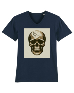 Skull/Craniu in diferite stiluri 17 Tricou mânecă scurtă guler V Bărbat Presenter