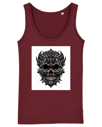 Skull/Craniu in diferite stiluri 18 Burgundy
