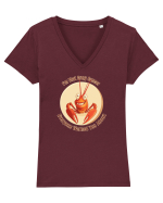 I`M THAT CRAZY CANCER YOU WERE WARNED ABOUT  Tricou mânecă scurtă guler V Damă Evoker