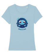 GHICESTE-MI ZODIA - RAC Tricou mânecă scurtă guler larg fitted Damă Expresser