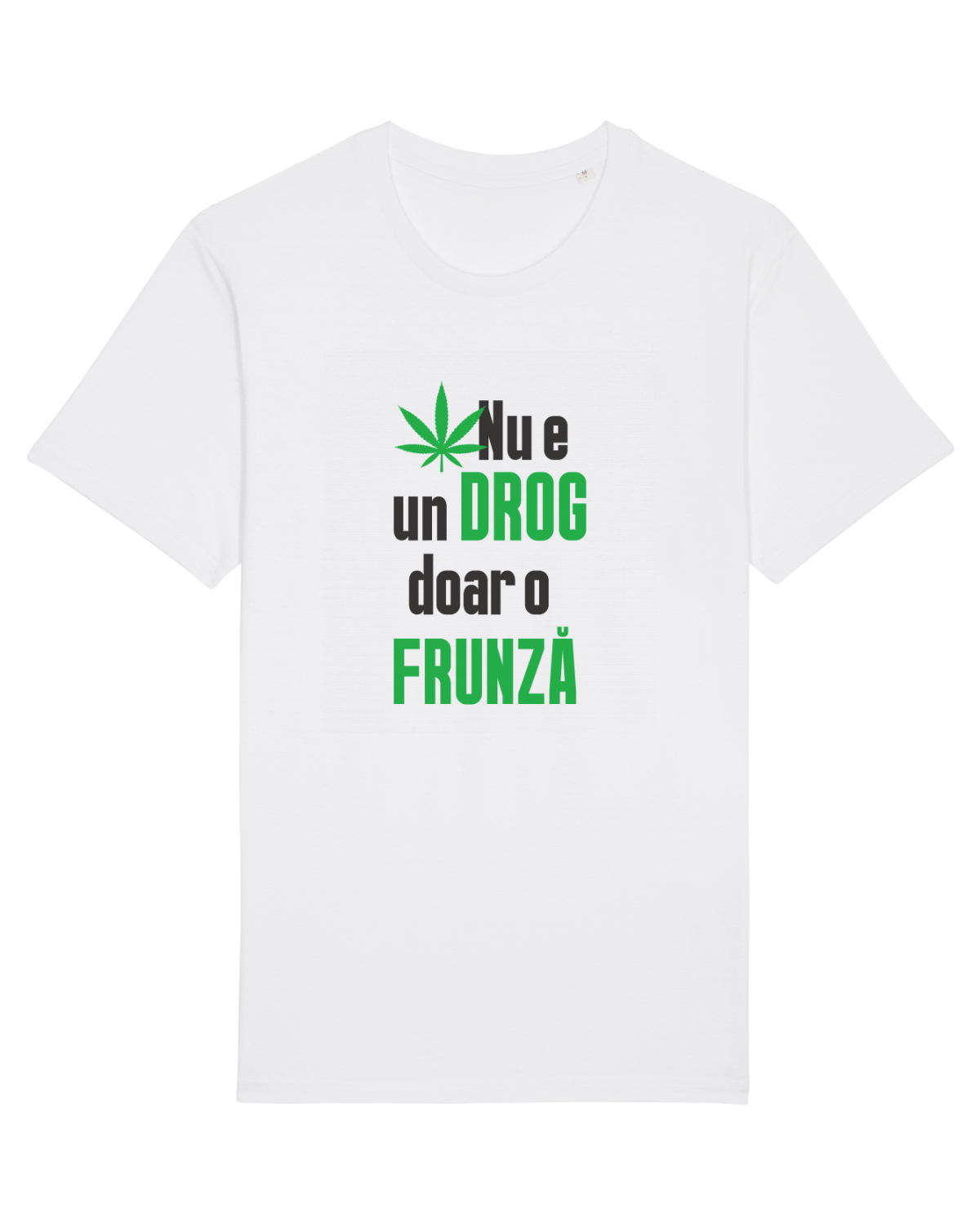 Tricou mânecă scurtă Unisex Rocker White