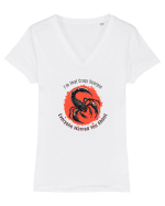 I`M THAT CRAZY SCORPIO YOU WERE WARNED ABOUT  Tricou mânecă scurtă guler V Damă Evoker