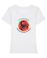 I`M THAT CRAZY SCORPIO YOU WERE WARNED ABOUT  Tricou mânecă scurtă guler larg fitted Damă Expresser