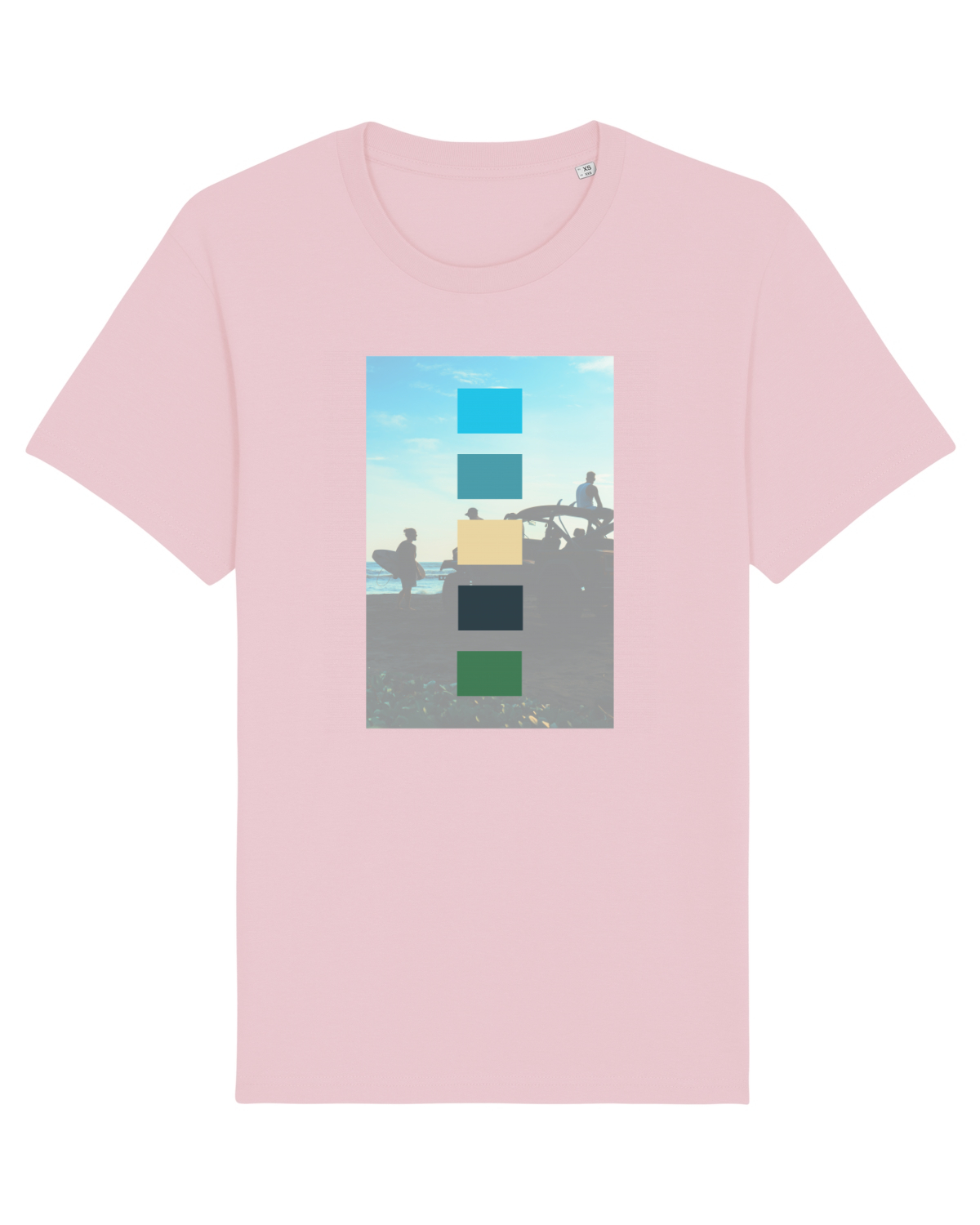 Tricou mânecă scurtă Unisex Rocker Cotton Pink