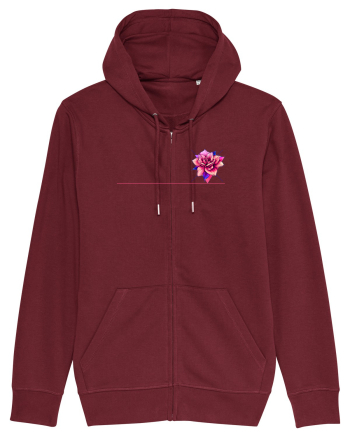 FLORAL GEOMETRIC 1 Burgundy