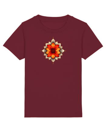 FLORAL GEOMETRIC 2 Burgundy