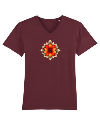 FLORAL GEOMETRIC 2 Burgundy