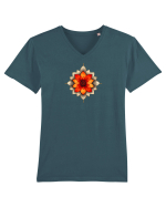 FLORAL GEOMETRIC 2 Tricou mânecă scurtă guler V Bărbat Presenter