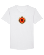 FLORAL GEOMETRIC 2 Tricou mânecă scurtă guler larg Bărbat Skater