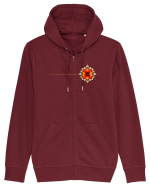 FLORAL GEOMETRIC 2b Hanorac cu fermoar Unisex Connector