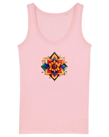 FLORAL GEOMETRIC 3 Cotton Pink