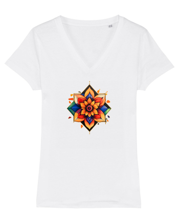 FLORAL GEOMETRIC 3 White