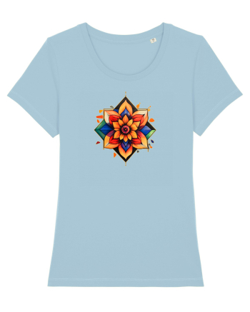 FLORAL GEOMETRIC 3 Sky Blue